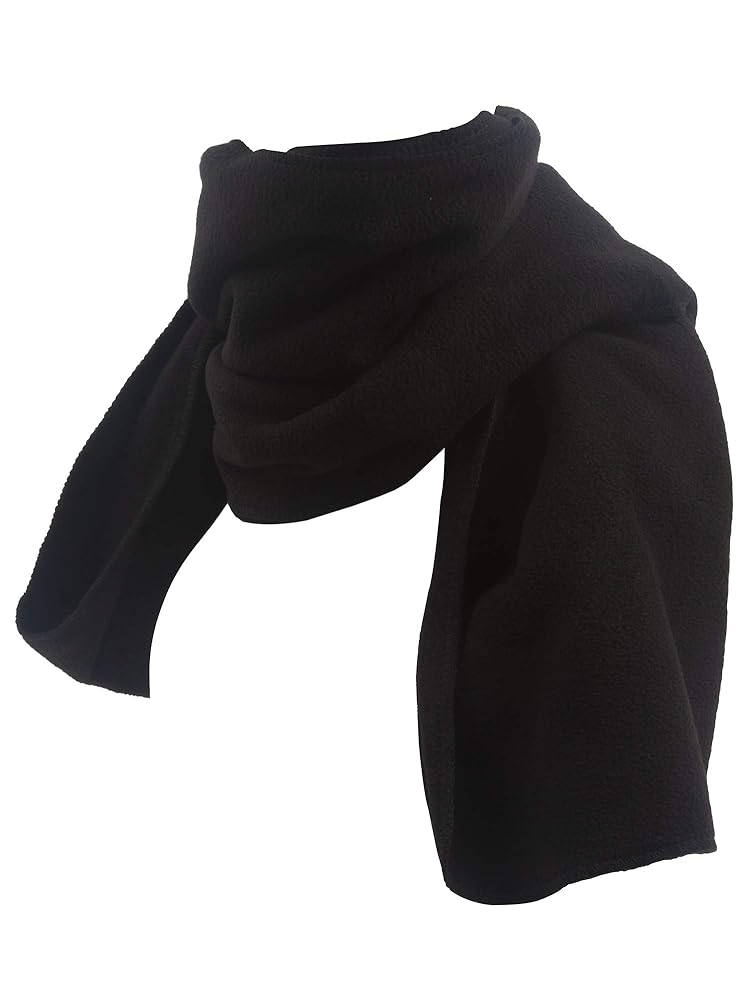 小物 plllllleeeasse fleece scarf BLACK Polar Fleece Tassel Scarf | Customisable Winter Scarf