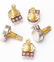Vista 2 de Swhmc Potenciómetros de guitarra A250k de eje dividido Ollas cónicas de sonido Control de interruptor de tono para bajo eléctrico