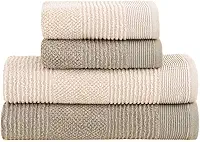 Jogo de Toalhas Buddemeyer Maya Extra Soft Banho Bege/Kaki 4 peças