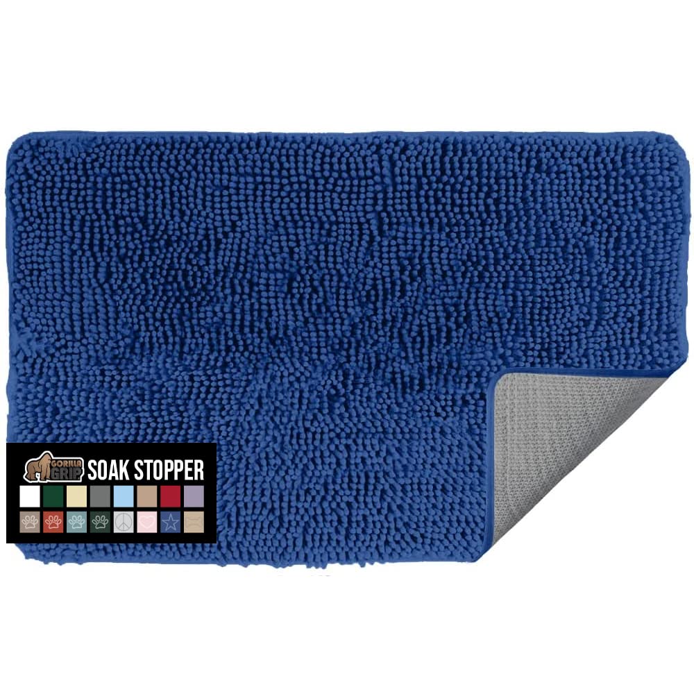 Door Mat for Entry Absorbs Water and Moisture Durable Rubber Backing