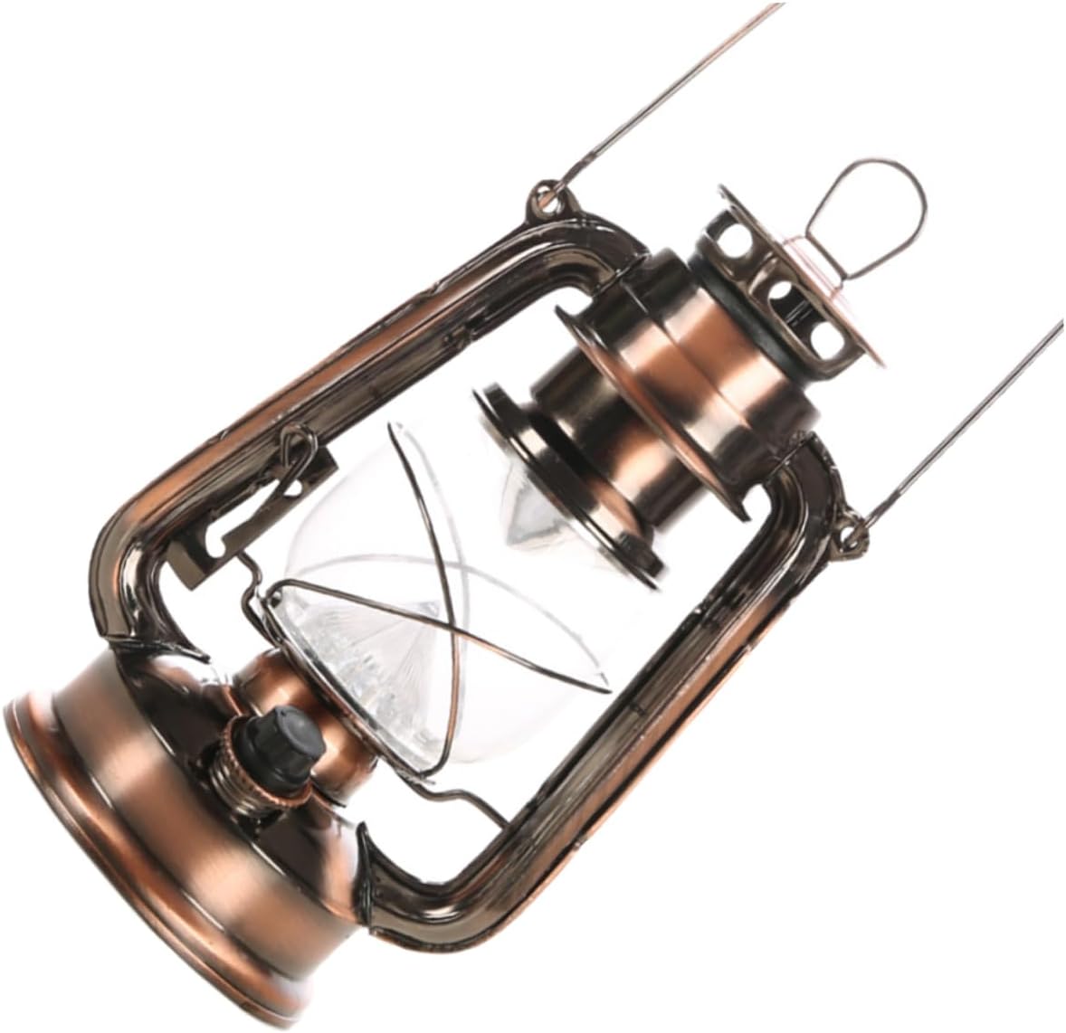 1PC Vintage Kerosene Lamp High Brightness Hanging Lantern for Outdoor Camping Night Light Rechargeable LED Lighting for Emergencies and Travel