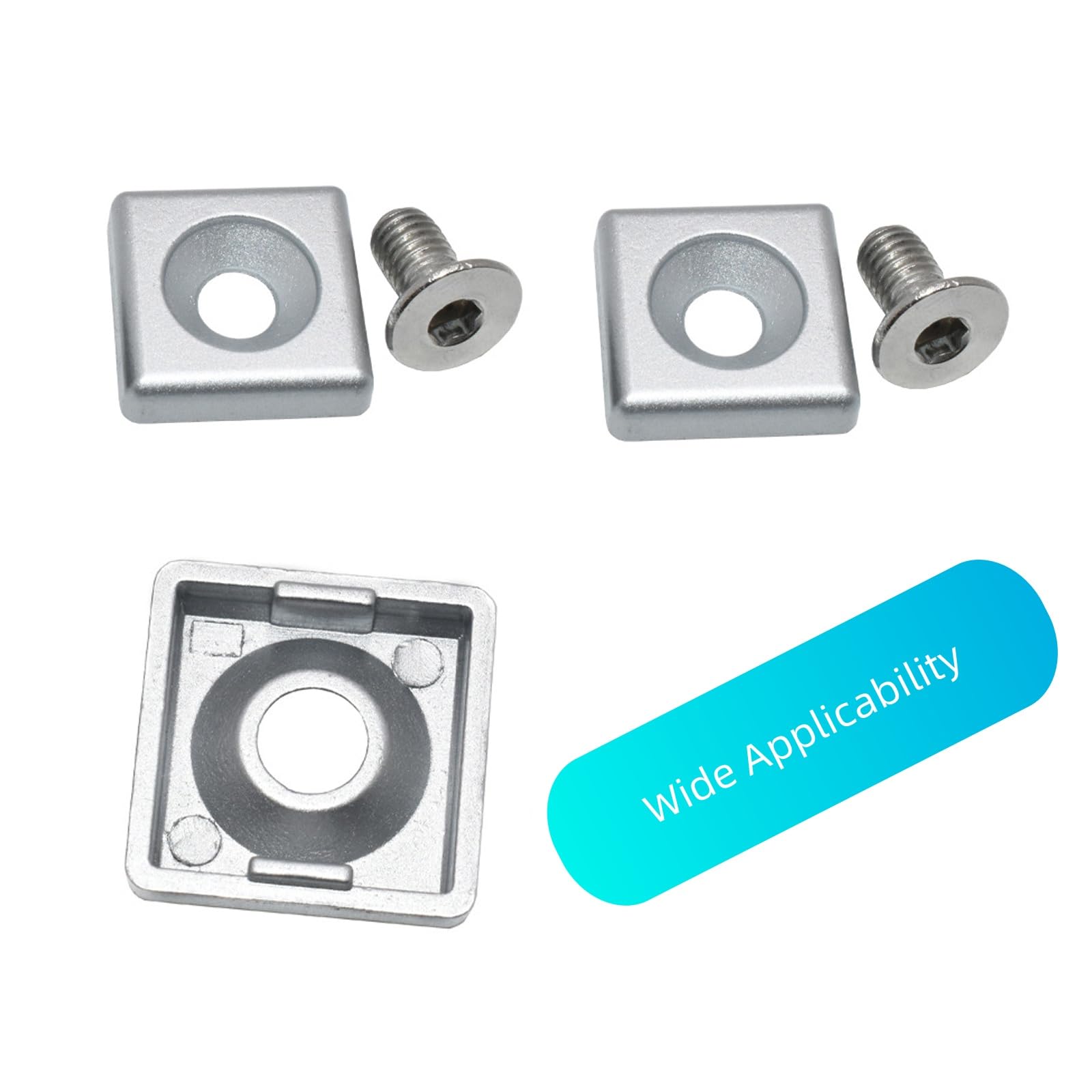 Dnyta Marco De Extrusión De Perfiles De Aluminio 2020 Con Ranura En T De 9 843in Riel Lineal Anodizado Estandar Europeo Juego De Conectores De