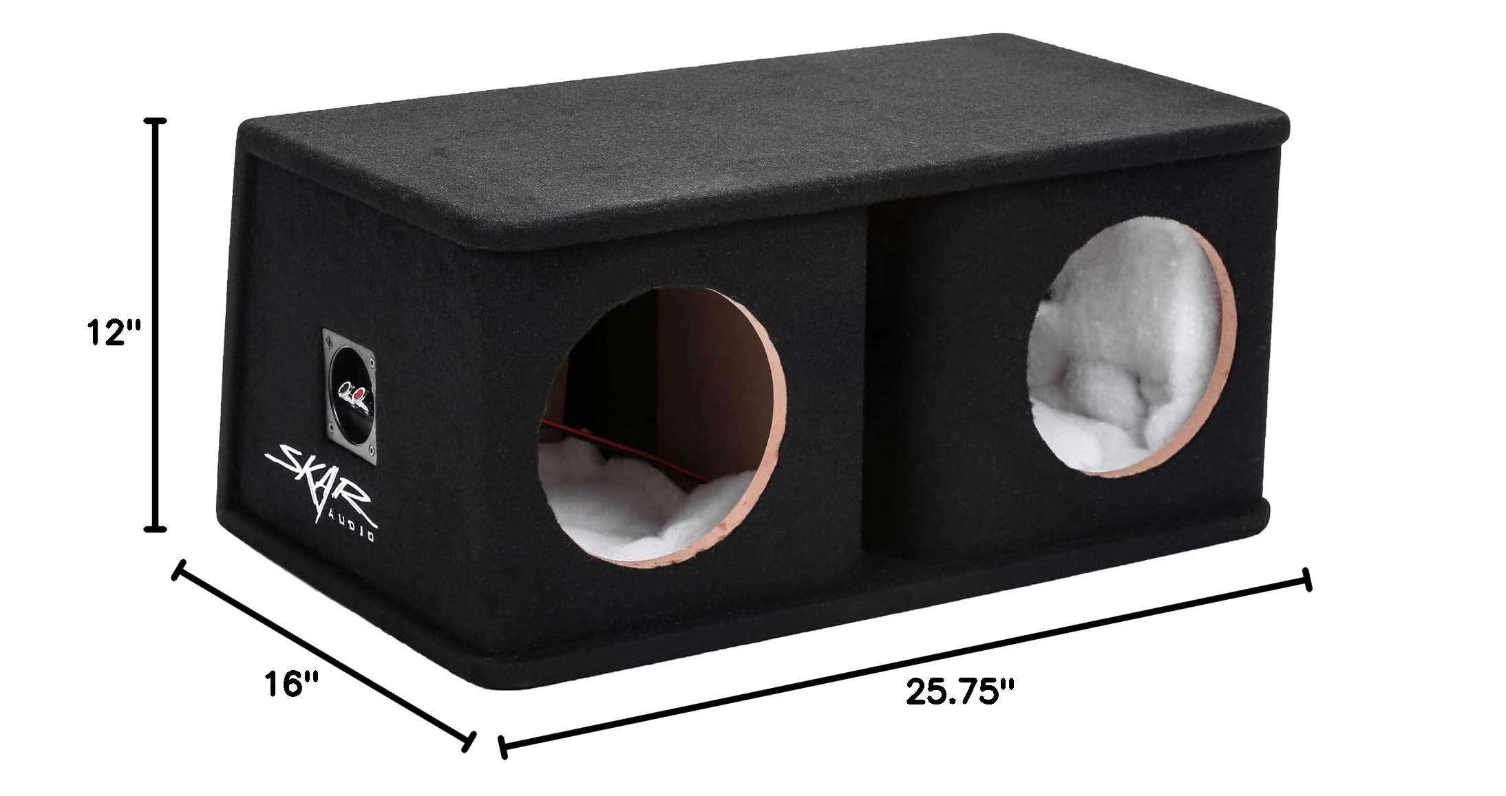 Skar Audio SK2X8V Dual 8 Universal Fit Ported Subwoofer Enclosure product thumbnail 9