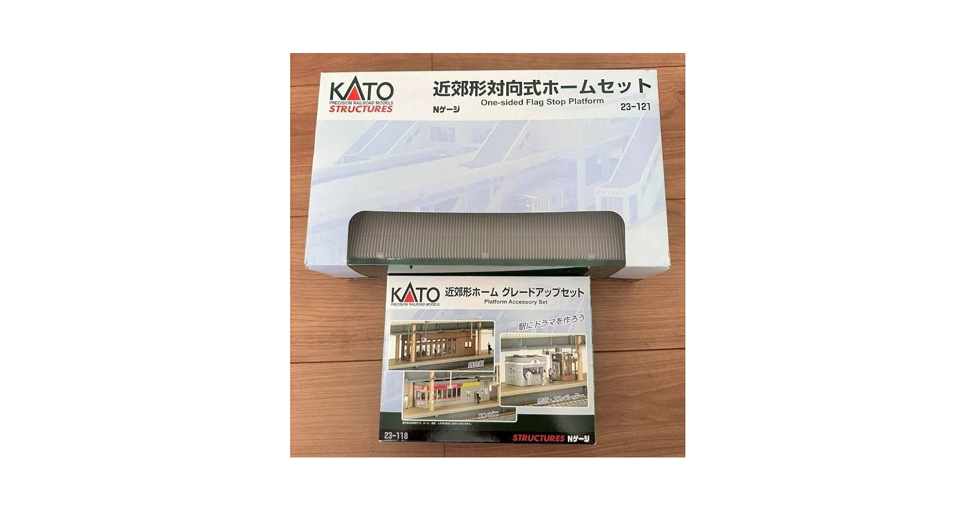 KATO Nゲージ 近郊型対向式ホームセット＆近郊型ホームグレードアップ Amazon | KATO Nゲージ 近郊形対向式ホームセット 23-121 鉄道