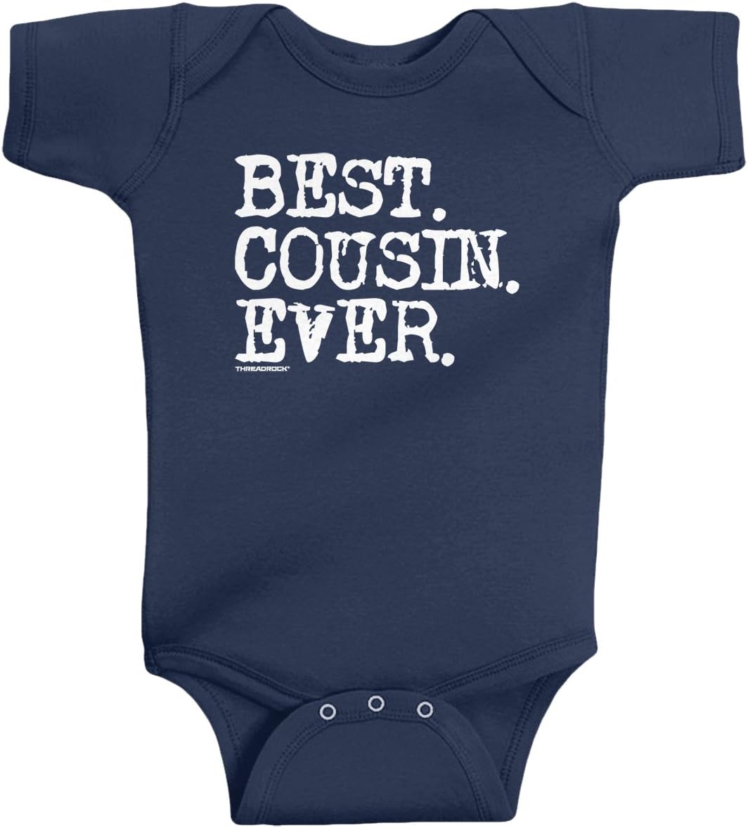 Threadrock Baby Boys' Best Cousin Ever Infant Bodysuit