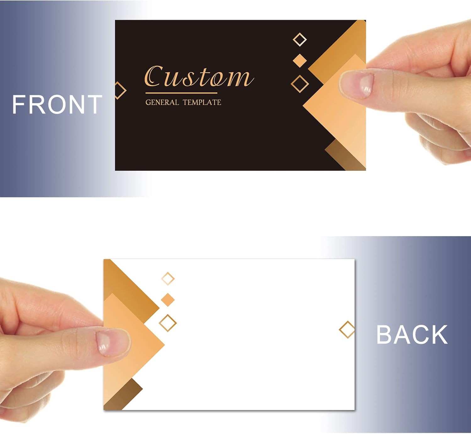 Custom Business Cards Customize with Logo QR Code Personalized Barbershop Cards 1000 500 200 100 for Small Business Double-Sided Printing