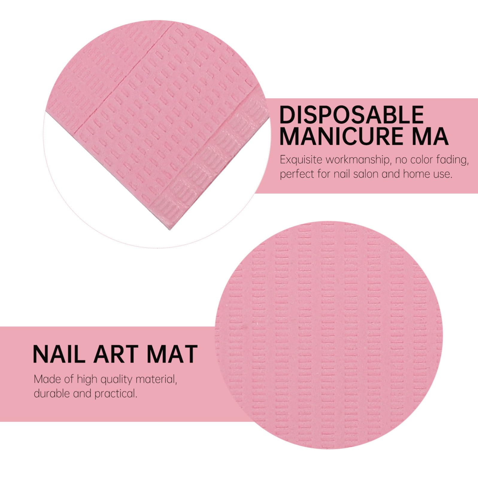 Tovagliette Monouso per Unghie in Carta Fibra 125 Pezzi per Manicure, Protezione e Antipolvere, per Salone di Bellezza e Uso Domestico