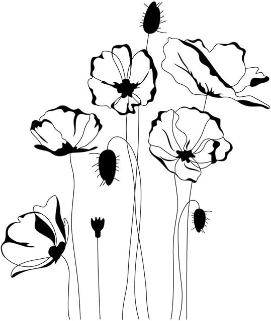 Flowers Poppy Stamps Rubber Clear Stamp/Seal Scrapbook/Photo Decorative Card Making Clear Stamp