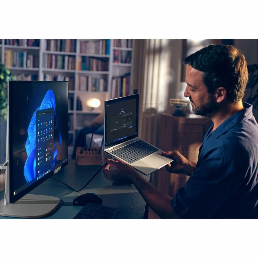 Image of HP EliteStudio 8 AiO G1i All-in-One Desktop Computer - Intel Core Ultra 7 265 - vPro Technology - 16 GB RAM - 512 GB SSD - 23.8 inch Full HD - Pike Silver - Intel Q870 Chip - 1920 x 1080 - Windows 11 Pro