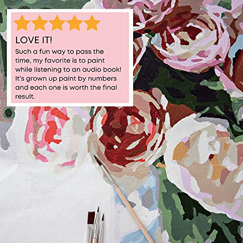Pink Picasso Kits – Malen nach Zahlen Kits für Erwachsene, 40,6 x 50,8 cm (Rustic Red) – Bild 8