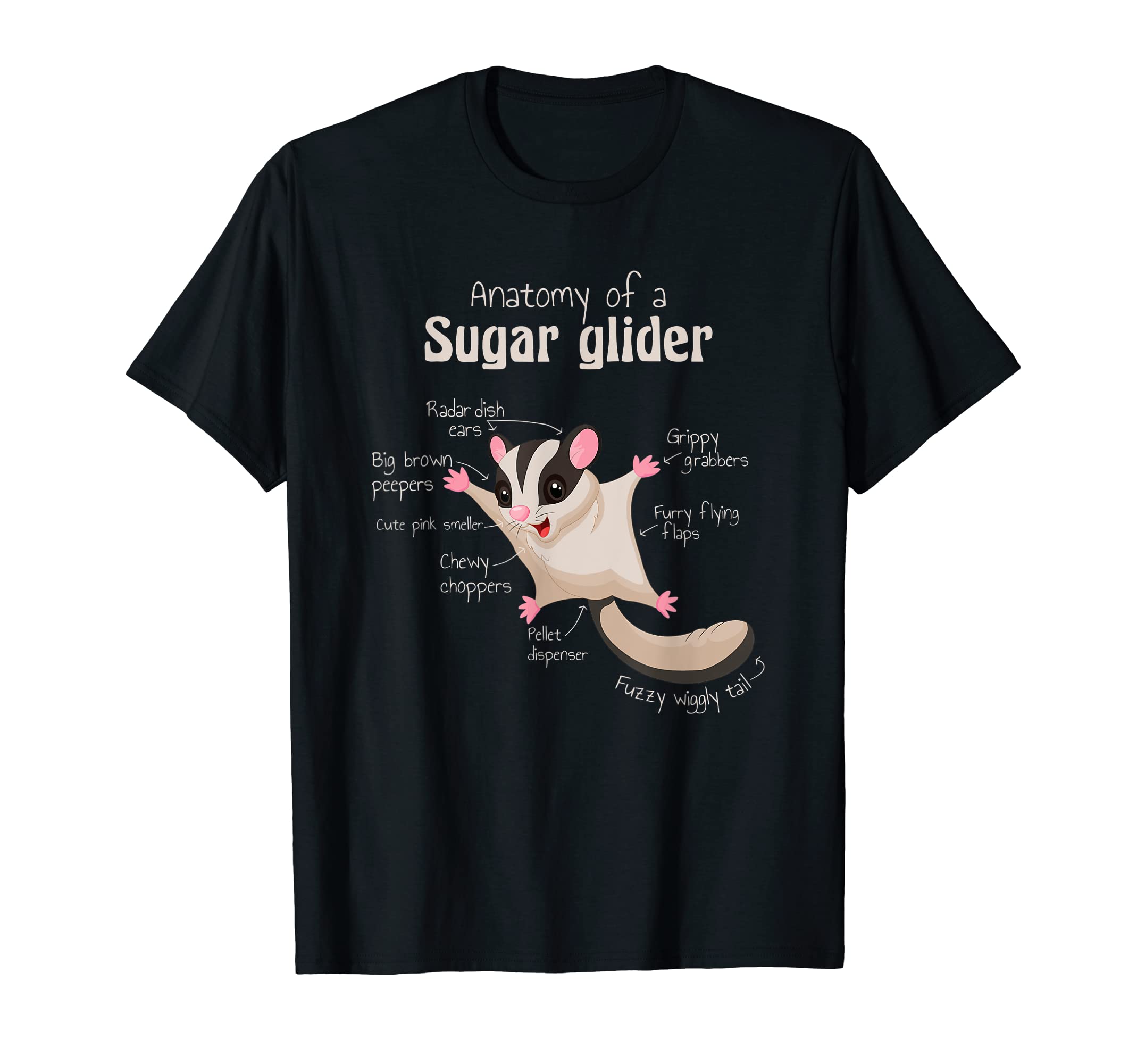 Sugar Glider Anatomy T-Shirt