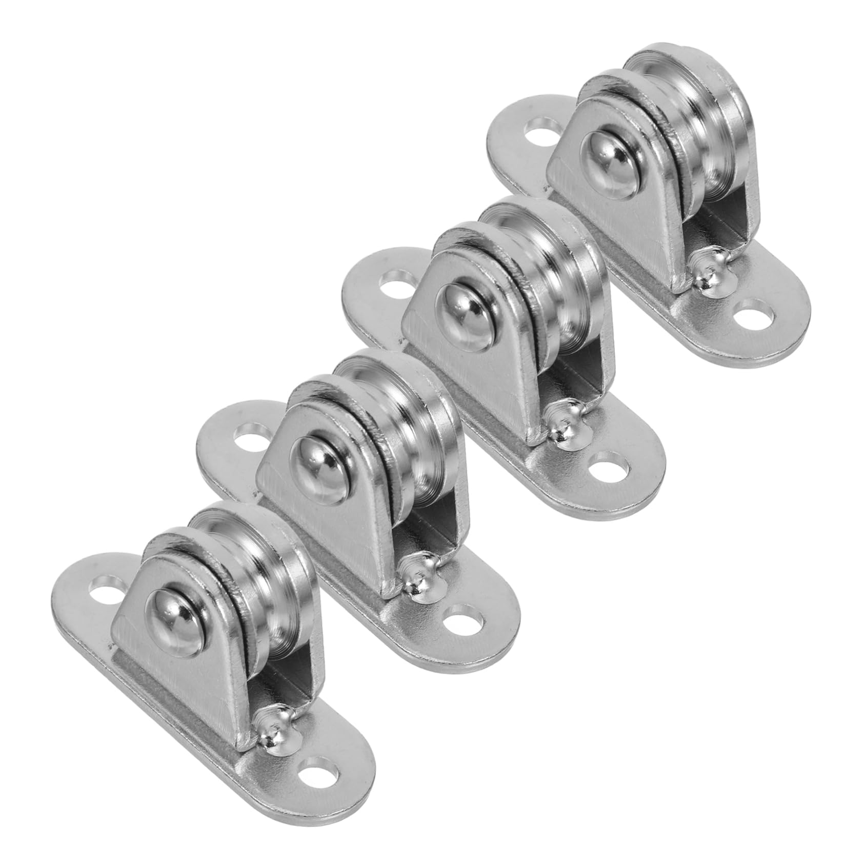 Mipcase Stainless Silent Pulley Moving Fixed Pulley Wall Silent Pulley Cable Pulley System Ceiling DIY Pulley for Easy Installati