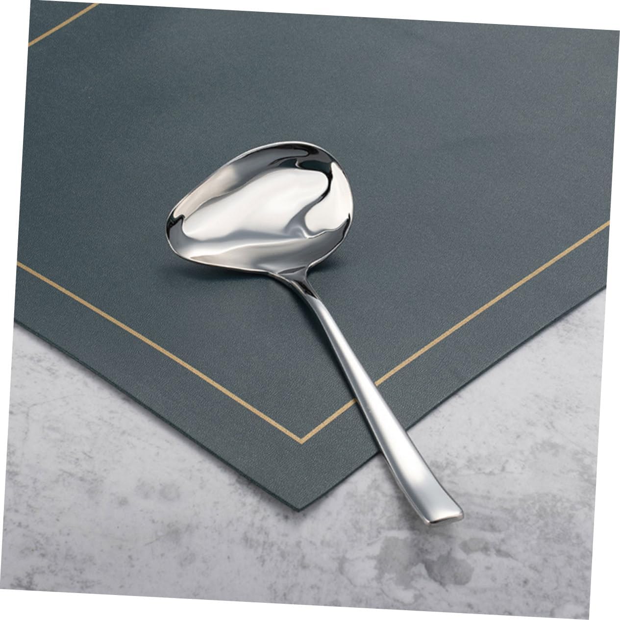 SOLUSTRE Sauce Ladle Gravy Spoon Kitchen Utensils Set Sauce Spoon Spout Stainless Steel