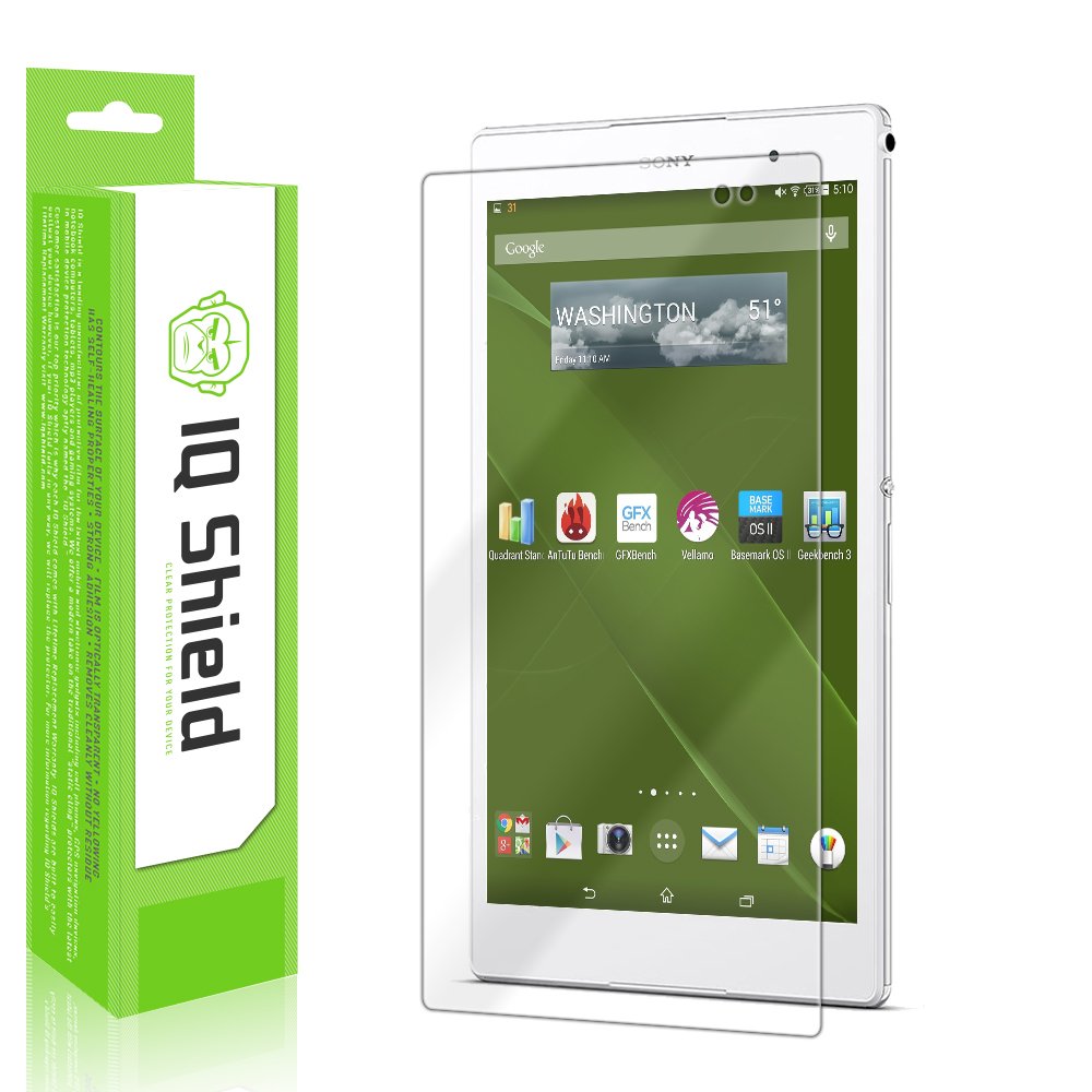 IQ Shield LiQuidSkin - Sony Xperia Z3 Tablet Compact Screen Protector with Lifetime Replacement Warranty - High Definition (HD) Ultra Clear Smart Film - Premium Protective Screen Guard - Extremely Smooth / Self-Healing / Bubb