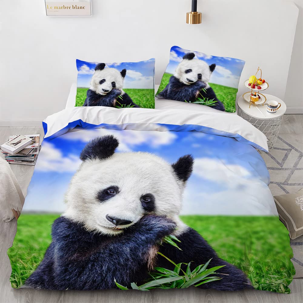 Dekbedovertrek 160 x 200 cm, Tiener, Panda Roux, beddengoed voor