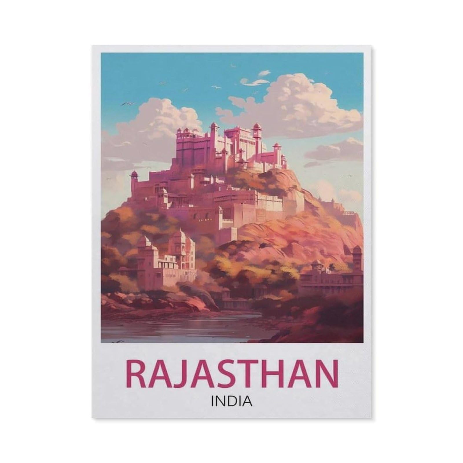 Gsbrsnts A15 Rajasthan India，Funny Tin Sign Retro Metal Sign For Home Farm Toilet Restroom Washroom Wall Decor Gift(30X40cm）12X16 Inch-Q40