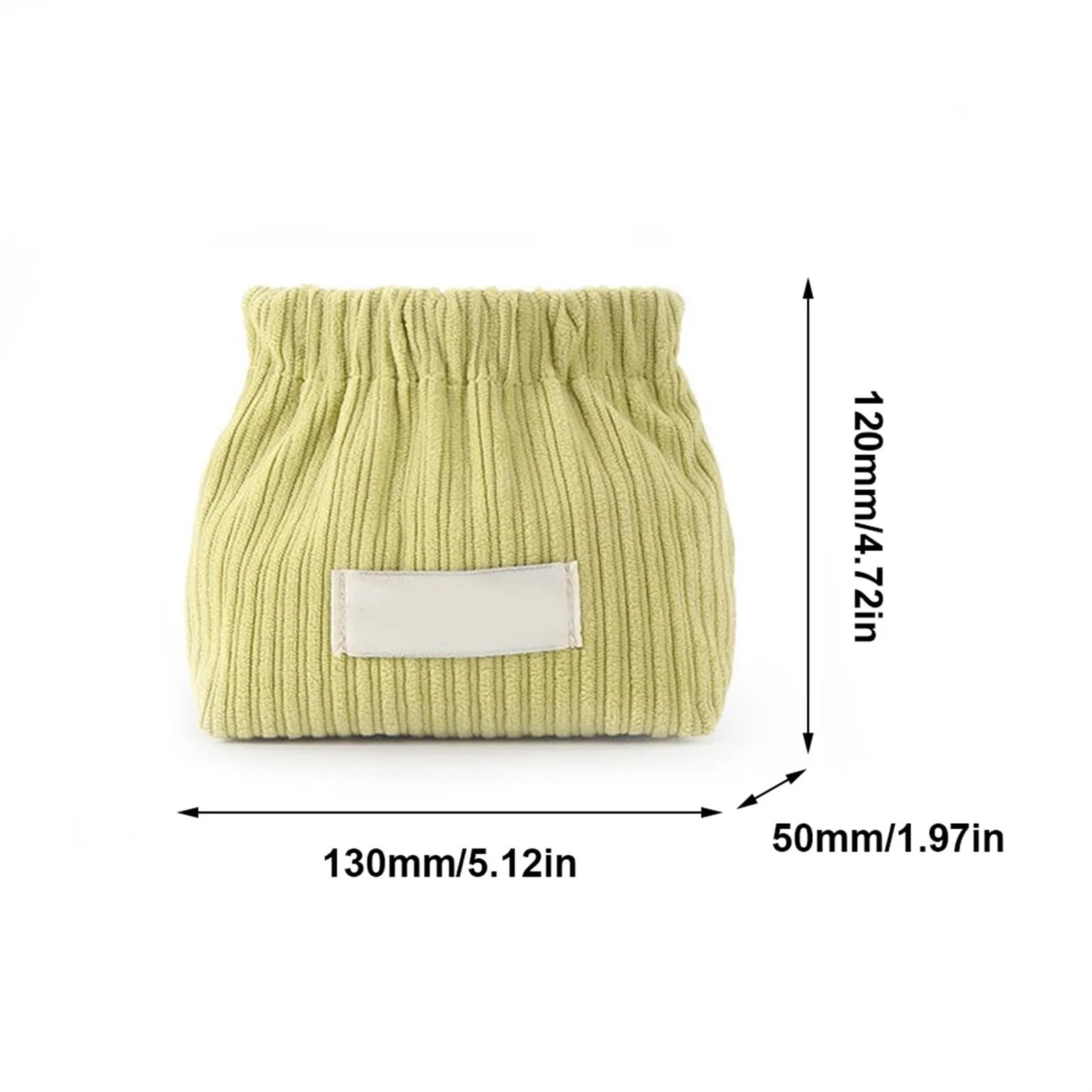 Corduroy Elastic Storage Bag 2 Stück elastische Haargummi-Organizer, Cord-Aufbewahrungstasche, Haar-Accessoire, Schmuck-Aufbewahrungs-Organizer for Frauen und Mädchen