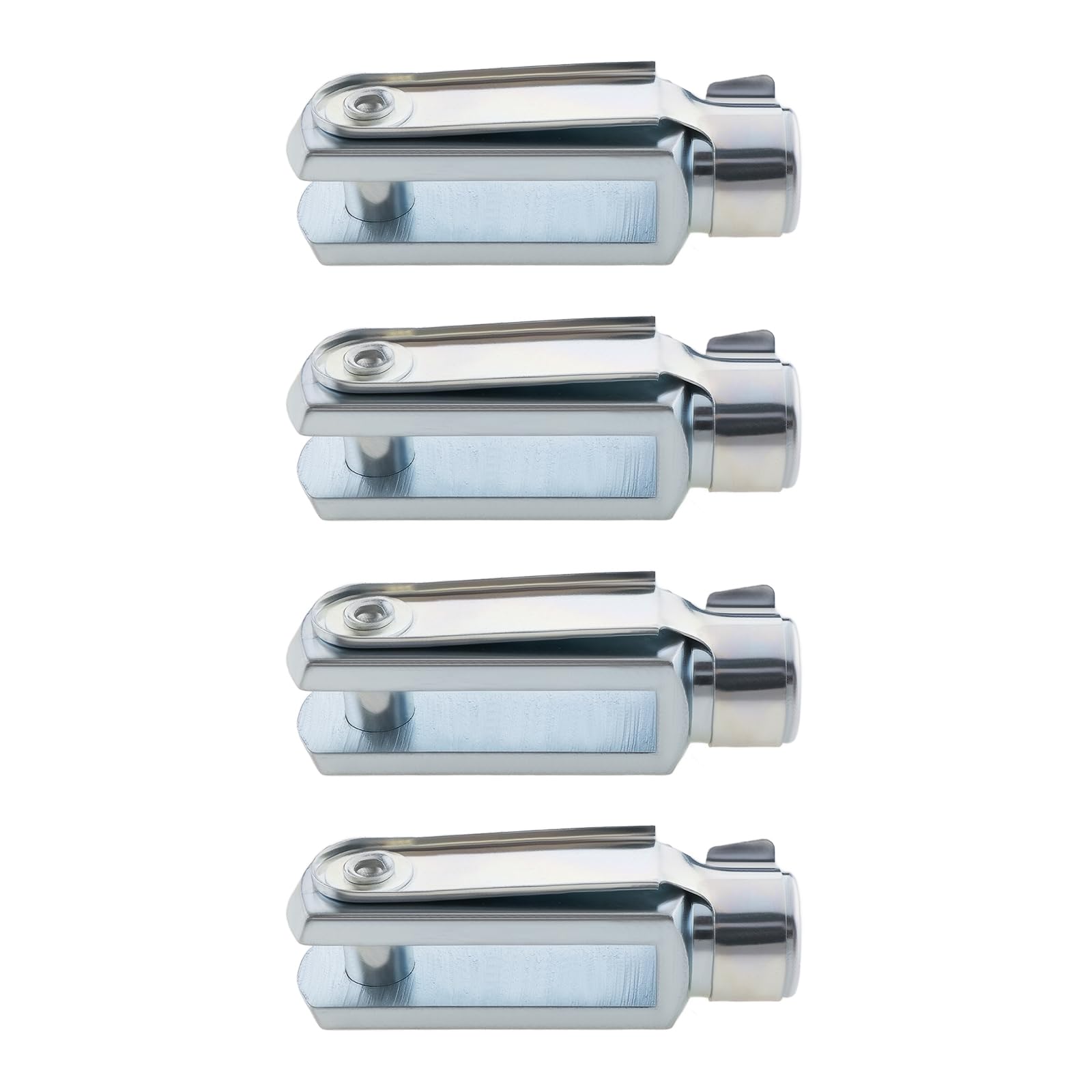 Be In Your Mind Women's 4Pcs M6 Clevis Fork Long With Spring Pin Right Hand Thread Air Cylinder Rod Clevis End Thread Y Connector 43Mm Length
