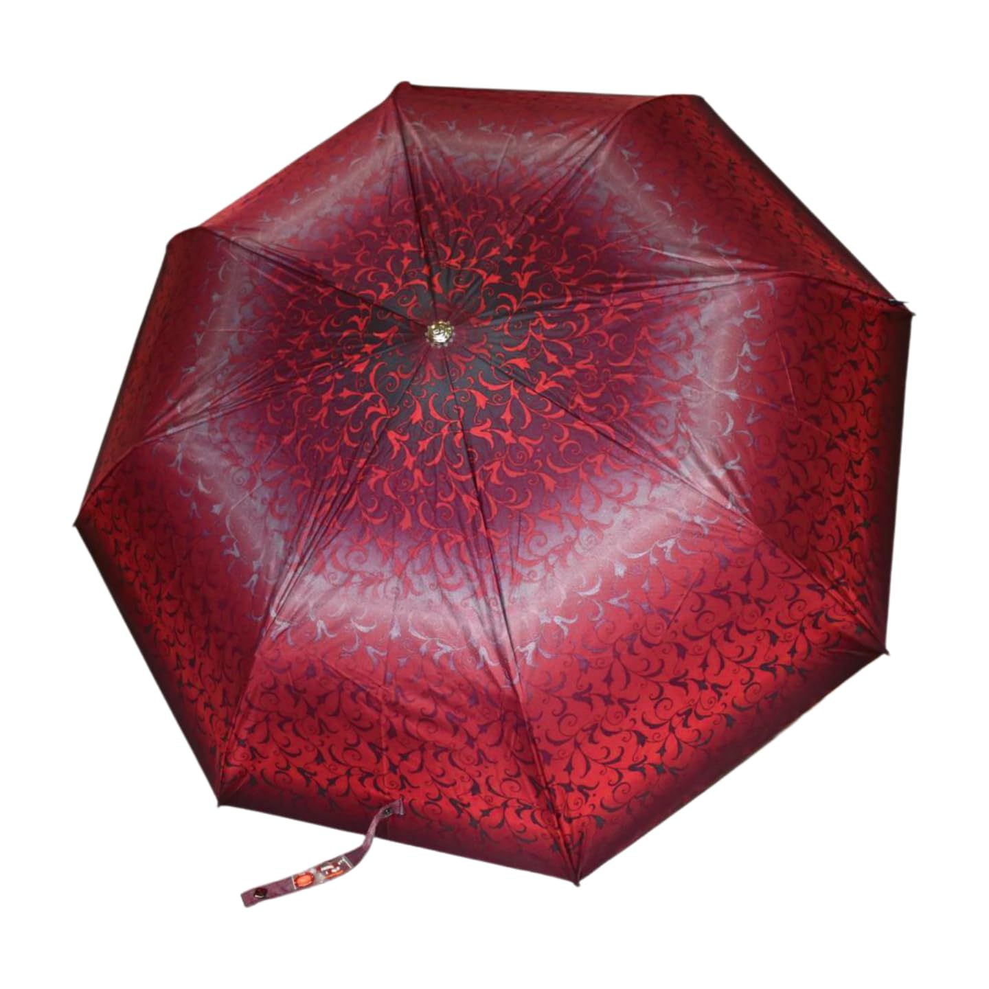 Mohendra Dutta & Sons Elegant Floral Pattern Three Folding Umbrella (Any One Random Color)-picture-46
