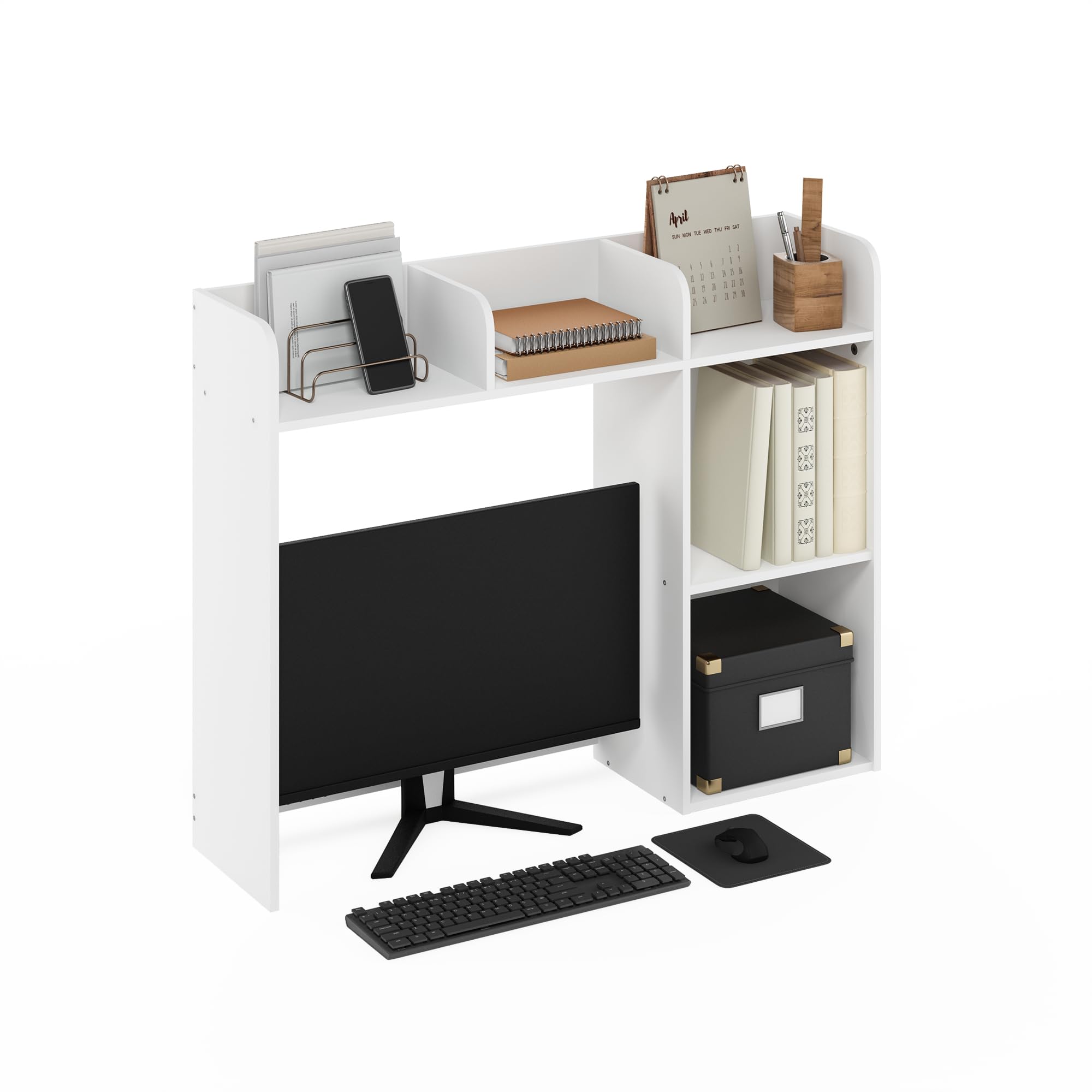 Furinno Classic 5-Shelf Desktop Hutch