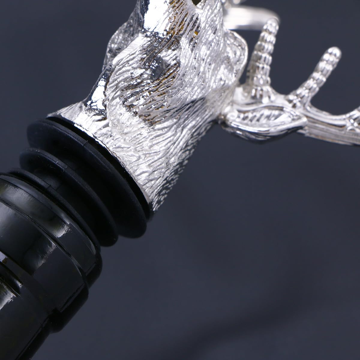 DOITOOL Wine Pourer Spouts, 2 Pcs Deer Head Bottle Pourers, Zinc Alloy