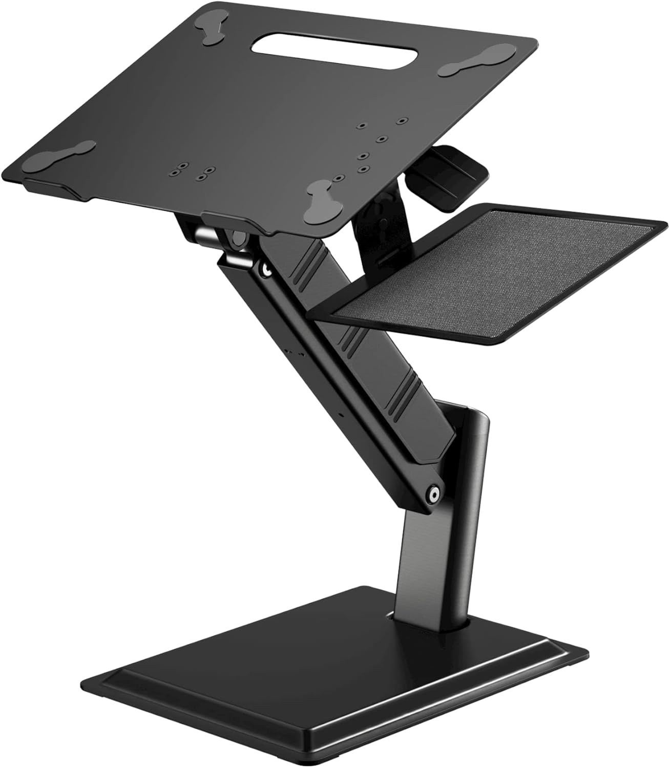 BoYata Soporte ergonómico para ordenador portátil de sentado a pie altura ajustable de 433 a 16 pulgadas soporte para portátil de púlpito para