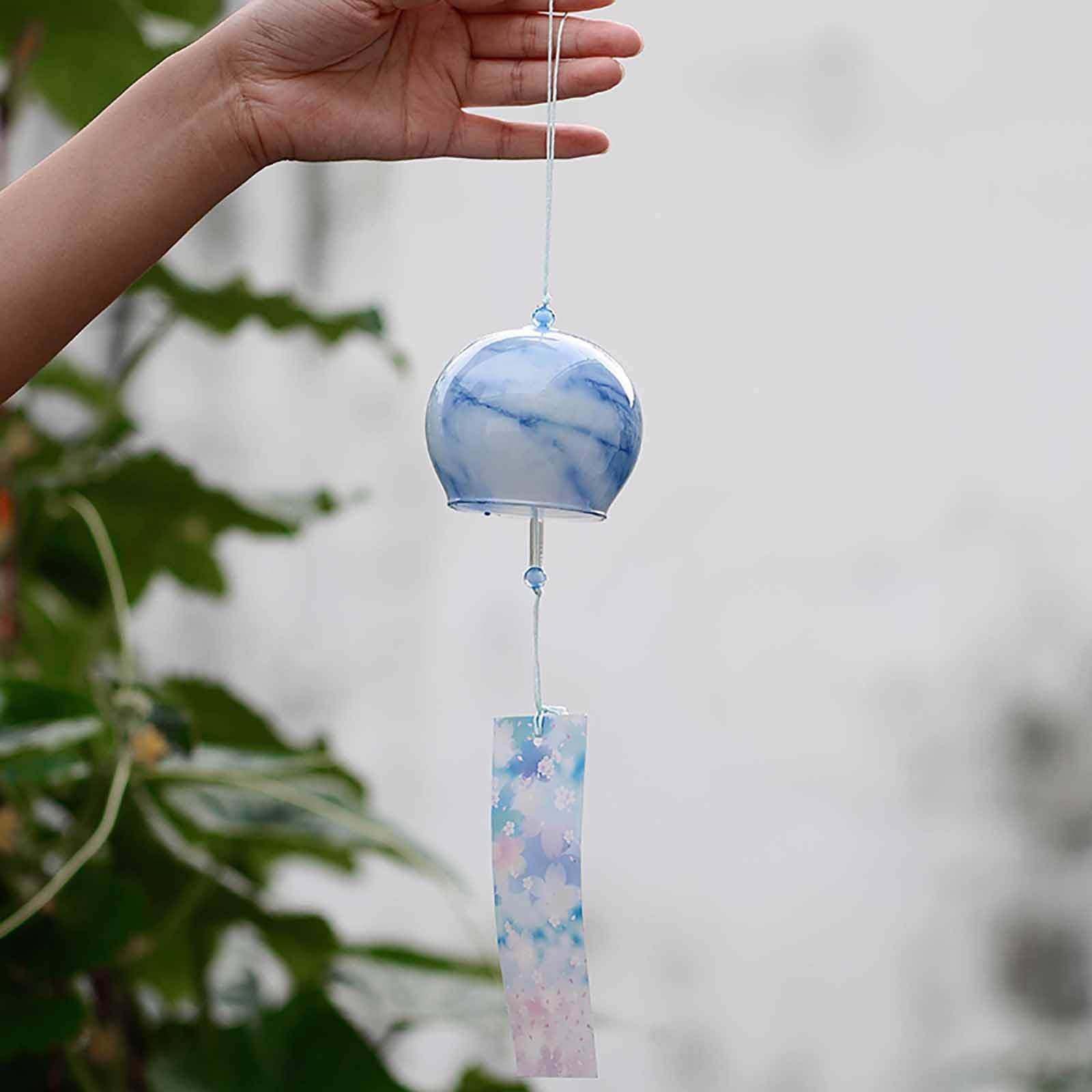 石製風鈴　高級大理石 Amazon.co.jp: 風鈴 ガラス風鈴 手作り風鈴 大理石調 三個セット