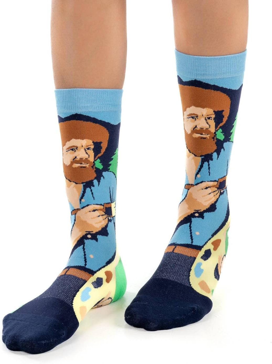 Good Luck Sock Women's Bob Ross, Exploring Color Palettes, Adult, Shoe Size 5-9 - Image 3