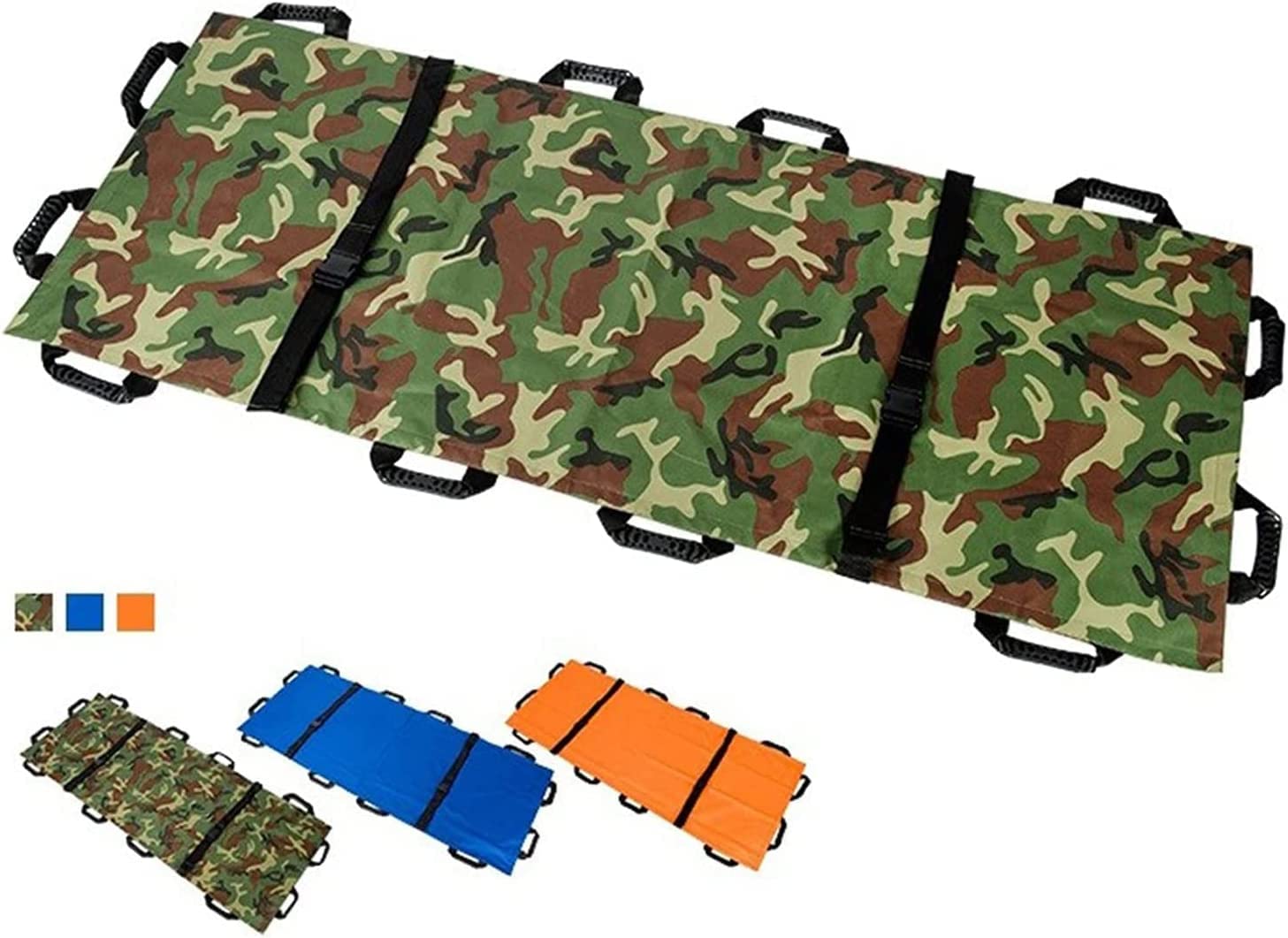 FAXIOAWA Civière en Toile, unité de Transport de civière de déplacement de Patient âgé d'urgence Pliante portative Civière de Sauvetage en Rouleau,C