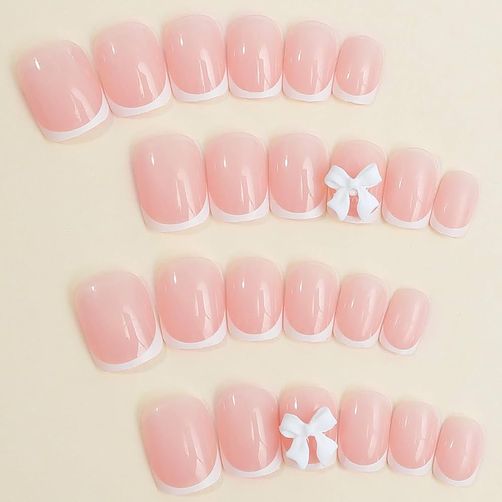 Amazon.com: AkiliBIELY Short Medium Press on Nails Square