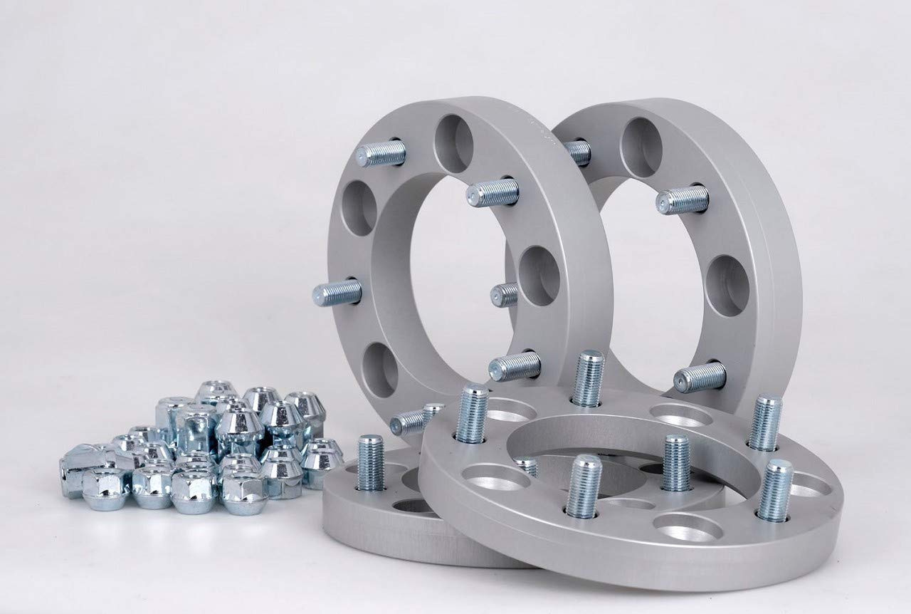 Kit 4 Distanziali In Alluminio Per Jeep Grand Cherokee WJ/WG (1998-2005) – 25/30 Mm Per Disco, 50/60 Mm Per Asse – Con Certificato TÜV E Dadi