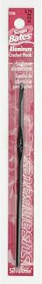 Susan Bates 12106-F 5 5-1/2-Inch Silvalume Aluminum Crochet Hook, 3.75mm, Steel Grey