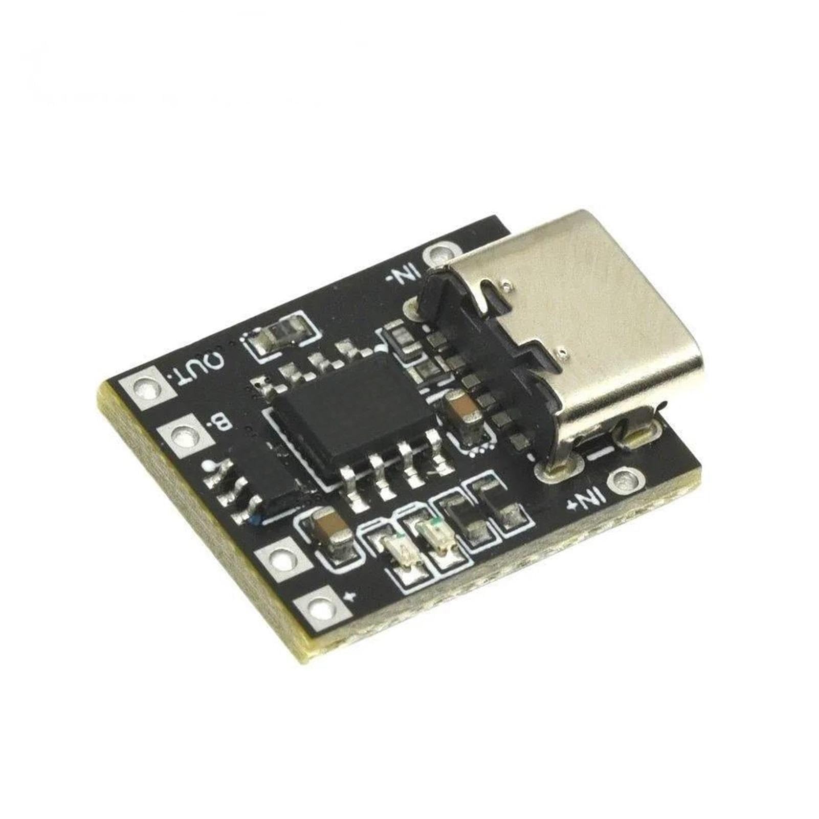 BMS Balance 3 Stück Superkleine Ternäre Lithiumbatterie-Ladeplatine 1A,7 V 4,2 Lademodul Typ-C-Schnittstelle mit Schutzplatine für Akkupack RV Motor