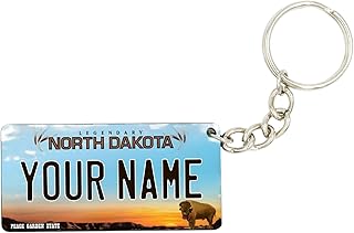 License Plate Keychain - Personalized - All States Multicolor