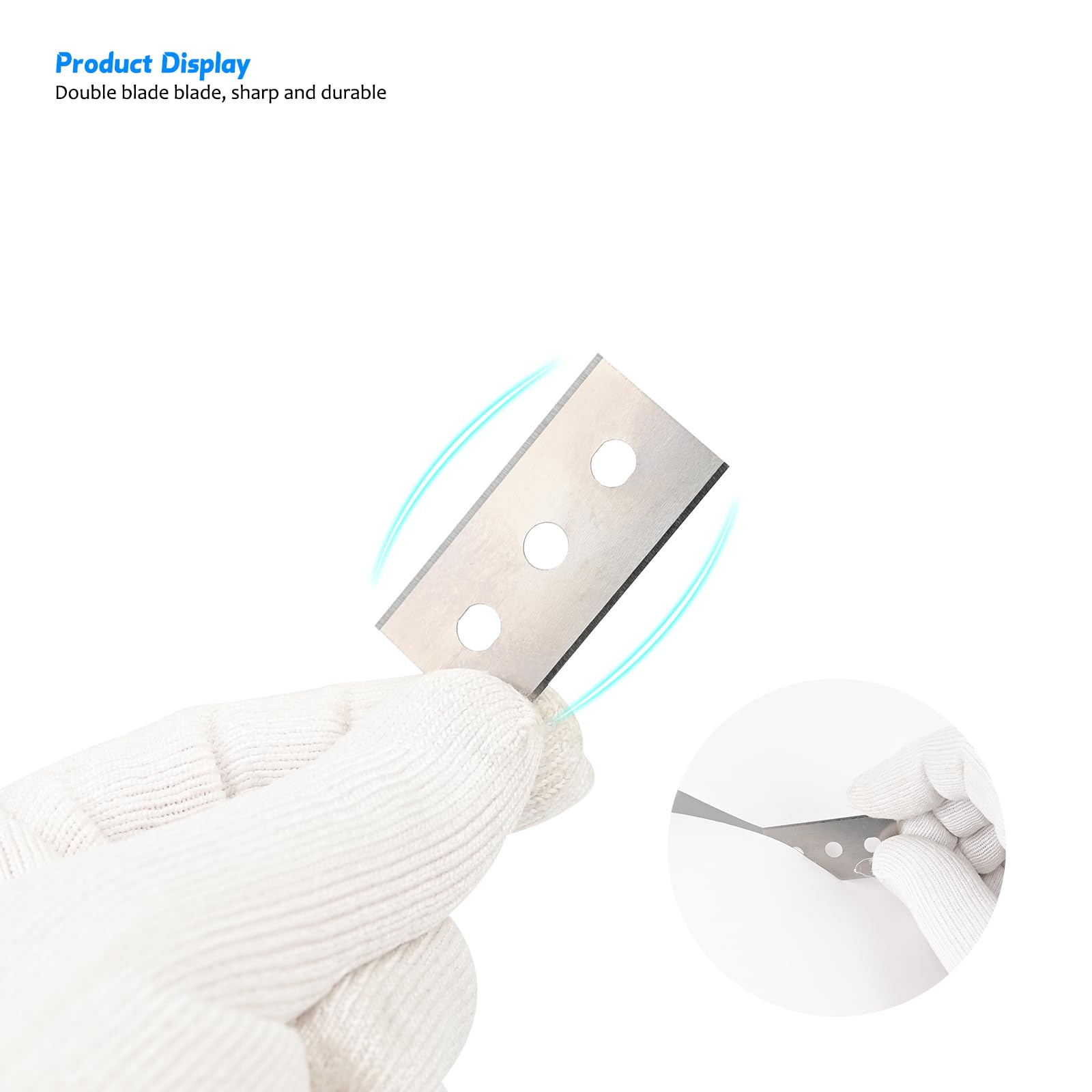 50 Lame Per Raschietto In Acciaio Al Carbonio - 100mm Per Pulizie Domestiche - Foto 11