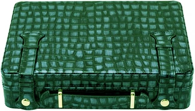 Croco Desen Seyahat Puro Kutusu Humidor  i Sedir Ye il 18's