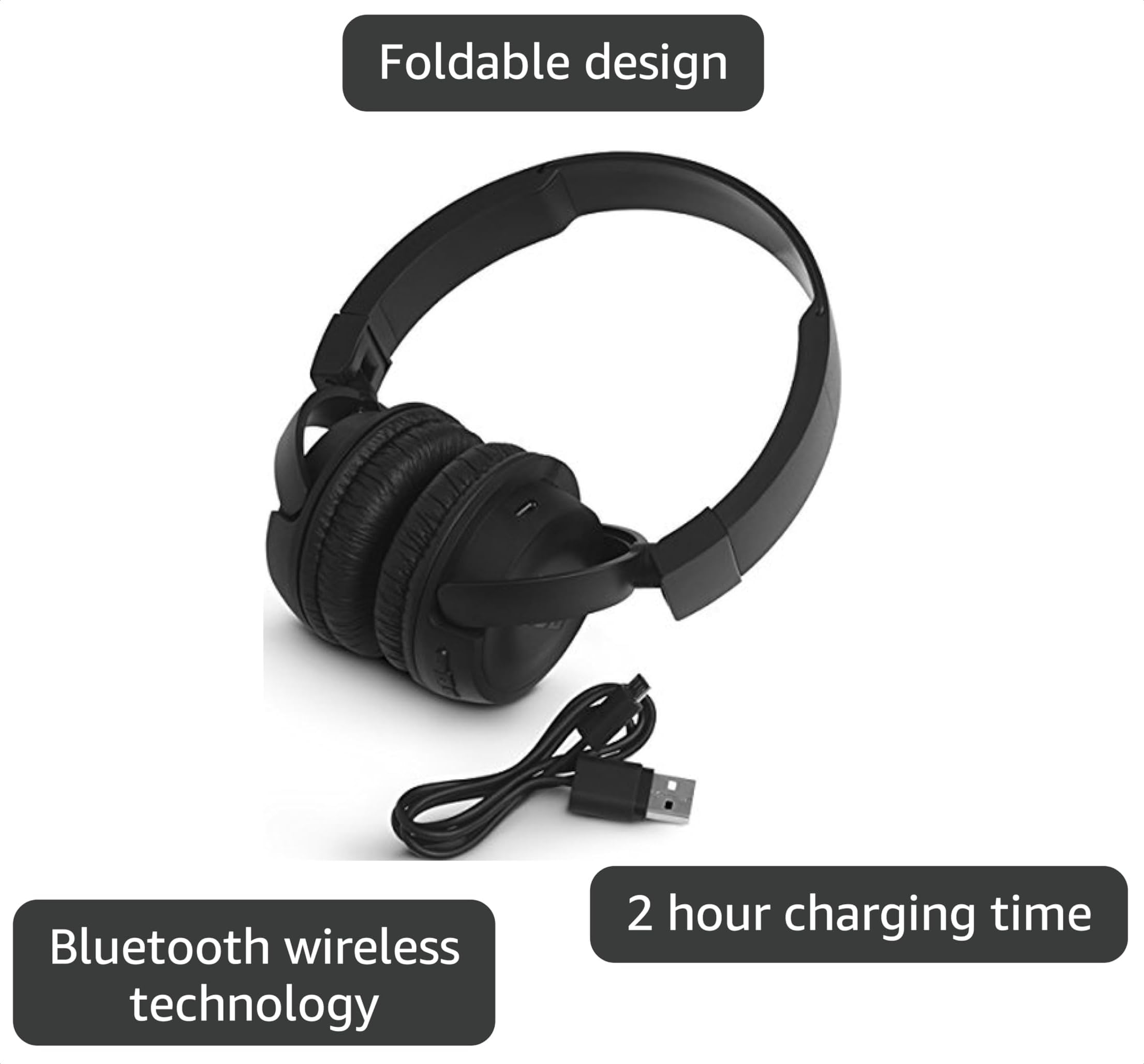 Amazon.com: JBL T450BT Wireless On-Ear Headphones with Built-in