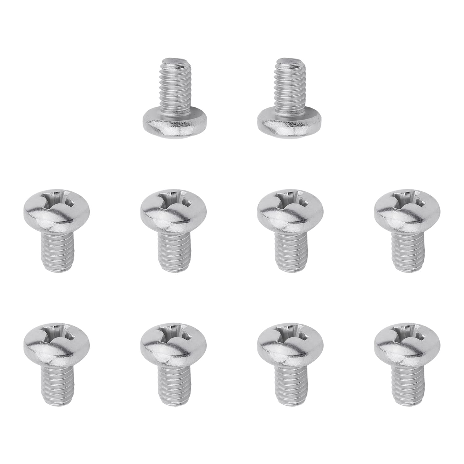 10-24 X 1-1/2""  Da 1/2"" A 3"""" Disponibili  Viti A Macchina A Testa Cilindrica Con Filettatura Completa Phillips Drive Acciaio Inossidabile 304 18~p113294449 - Foto 5