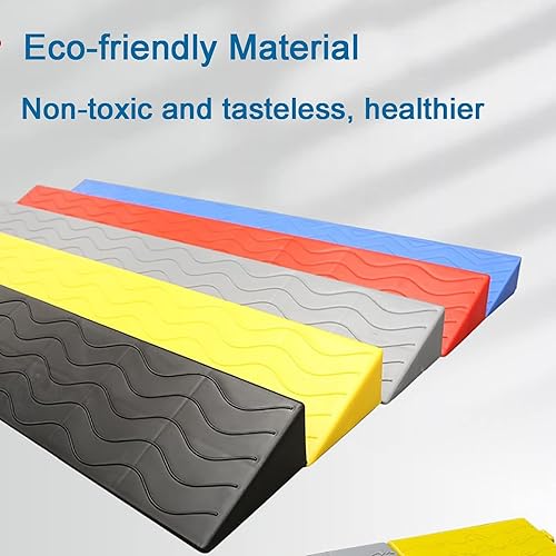 Miniatura 3 de MINUSE Rampa antideslizante para silla de ruedas, rampa de umbral portátil para interiores o exteriores, baño, puertas, entrada de supermercados,