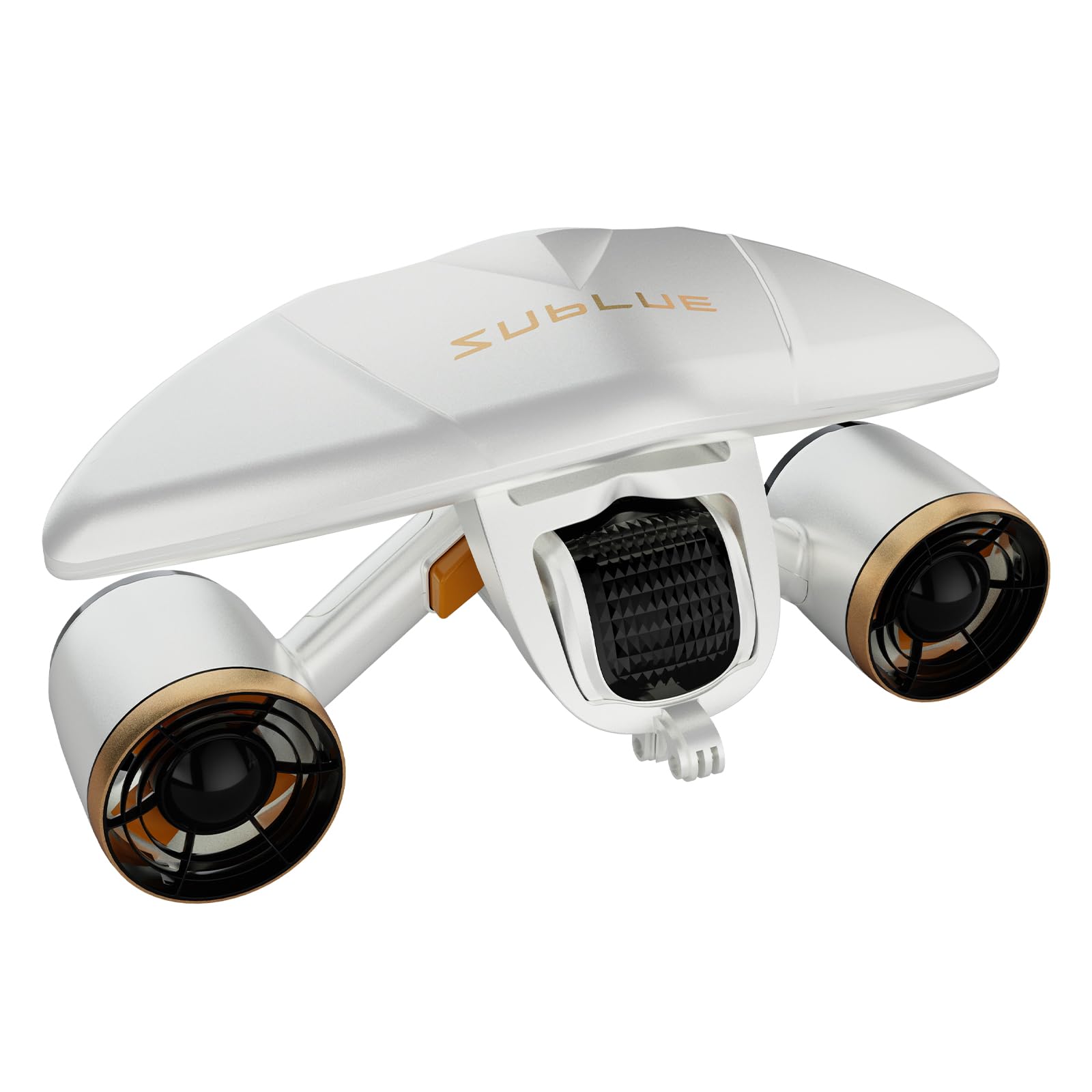 Scooter sumergible Mix Pro Dual Motor - 3 modos de velocidad, 60 minutos de autonomía, profundidad de 40 m, con soporte para cámara y alarma de batería baja para piscina, buceo, snorkel (blanco)
