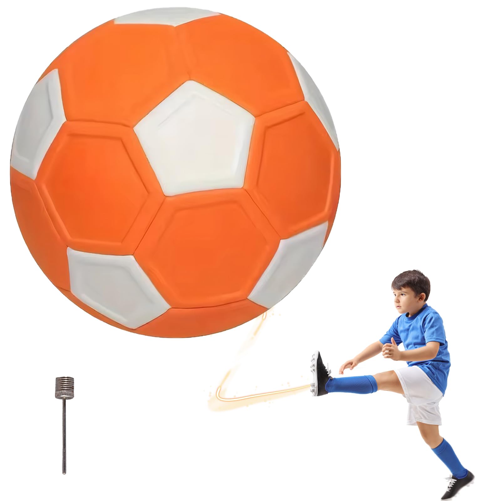 CLVSYH Curve Fußball Größe 4 - Professioneller Kurvenball Mit Pumpe Für Kinder 6-12 Jahre