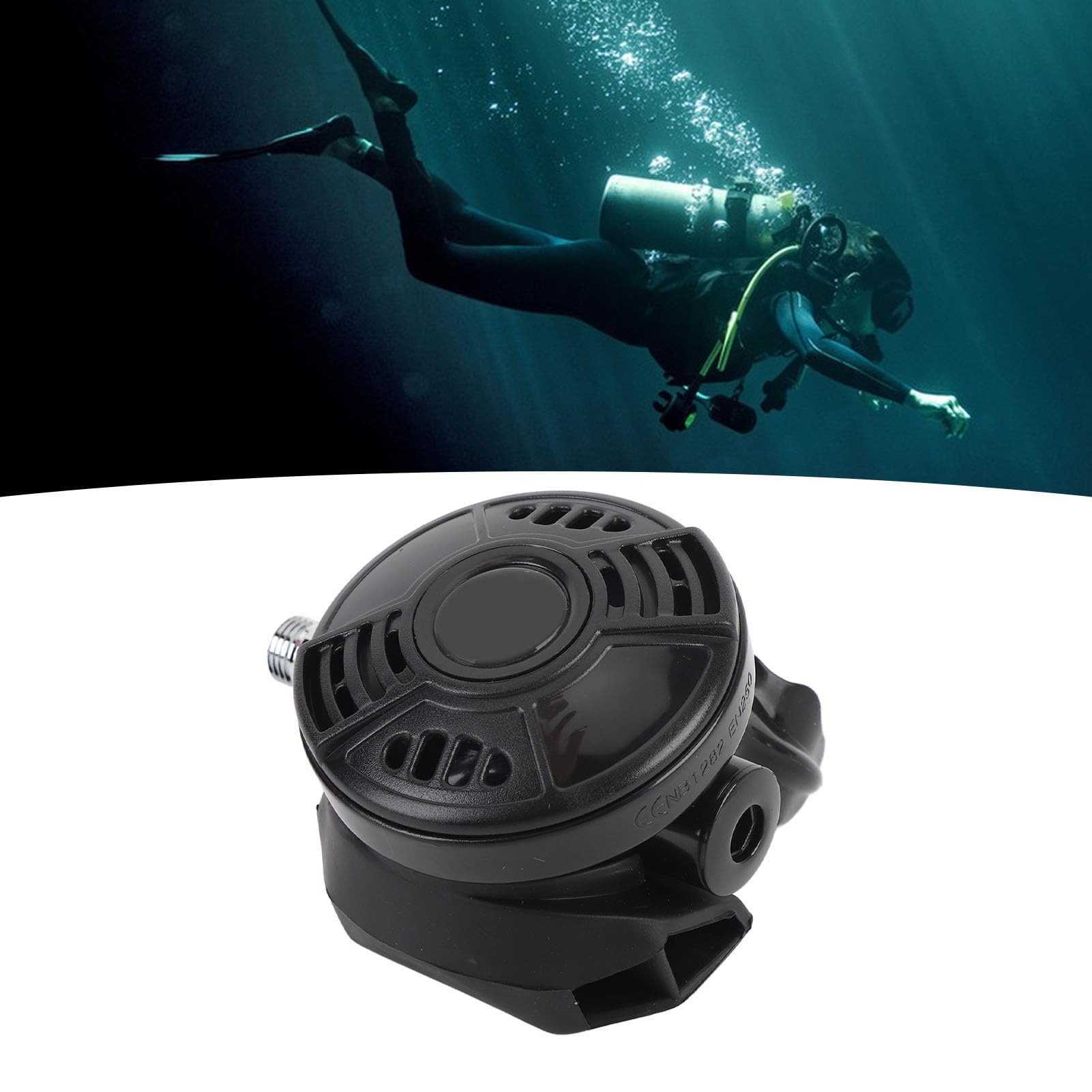 Changor Dive Regulator Explorer Diving 2. Stufe Atemregler mit Mundstück, Geeignet für Verschiedene Tauchaktivitäten, ABS, Silikon