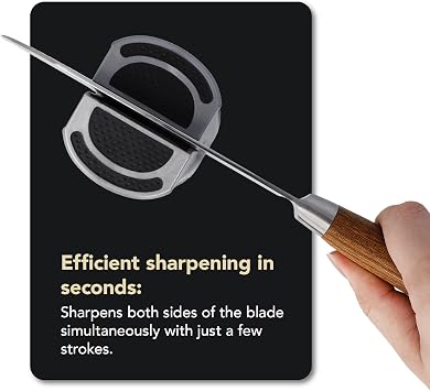 DMT SimpleSharp Diamond Knife Sharpener, Knife sharpener for razor-sharp blades with a perfect sharpening angle, Sharpens knives on both sides with extra-hard diamond sharpening stones, 20003