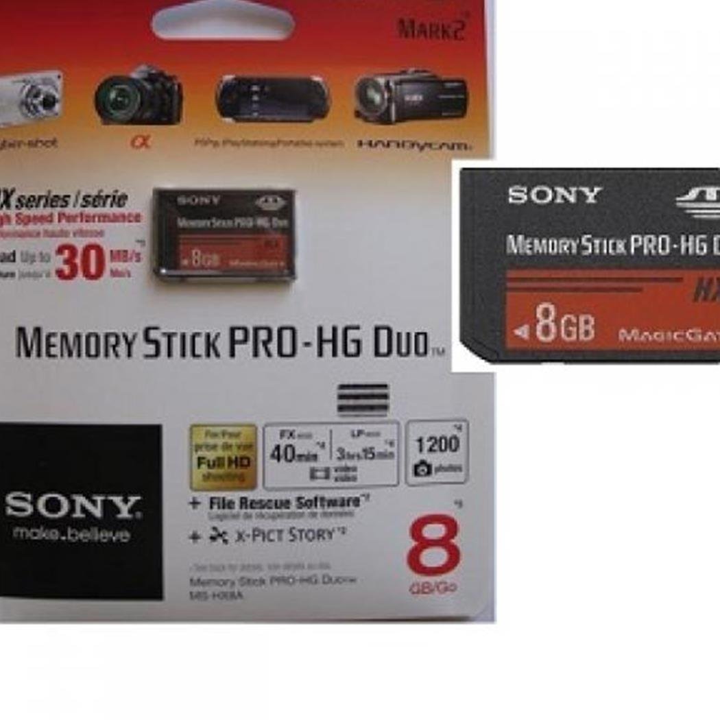 Sony - MSMT8G - Memory Stick Pro Duo Mark2 - Sans adaptateur - 8 Go - Noir
