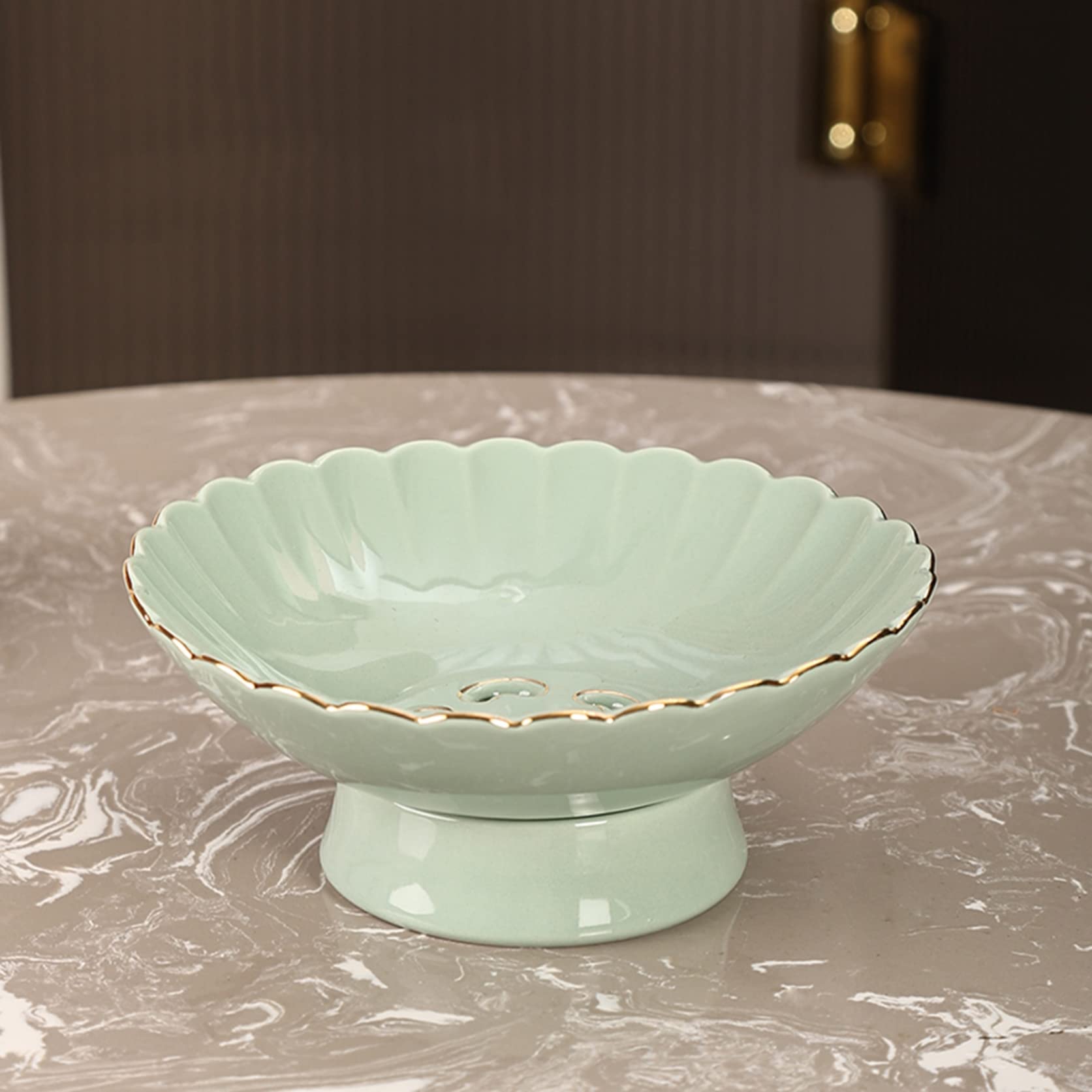 韓国 金属工芸 コンポート 果物皿