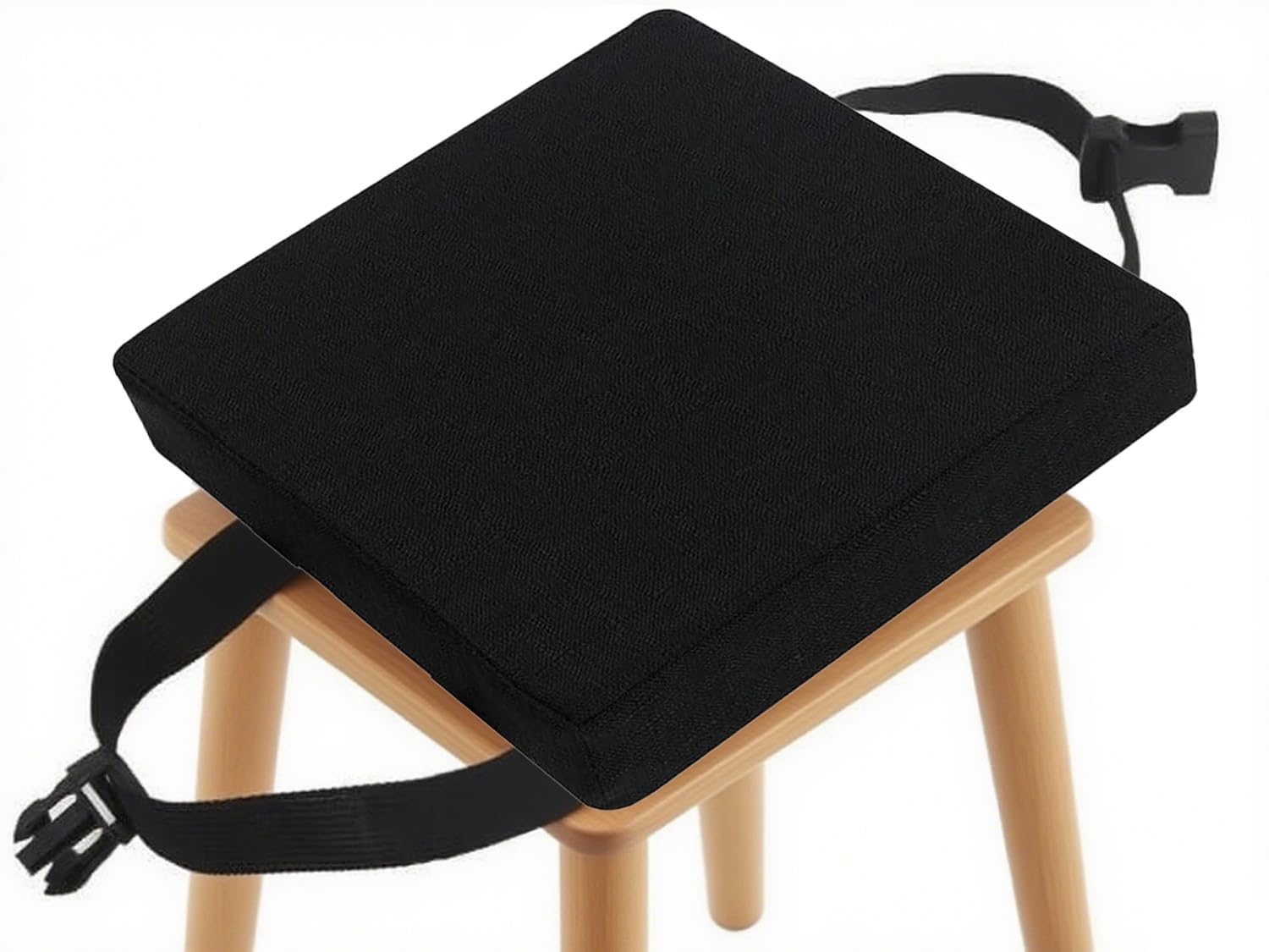 RTSFKFS Bar Stool Pad Square 12 13 14 15 16 17 18 19 20, Super Soft Chair Seat Cushion with Ties Linen Removeble Cover Zipper for Kitchen Barstool office dinning Room(Color3,45x45x5cm)