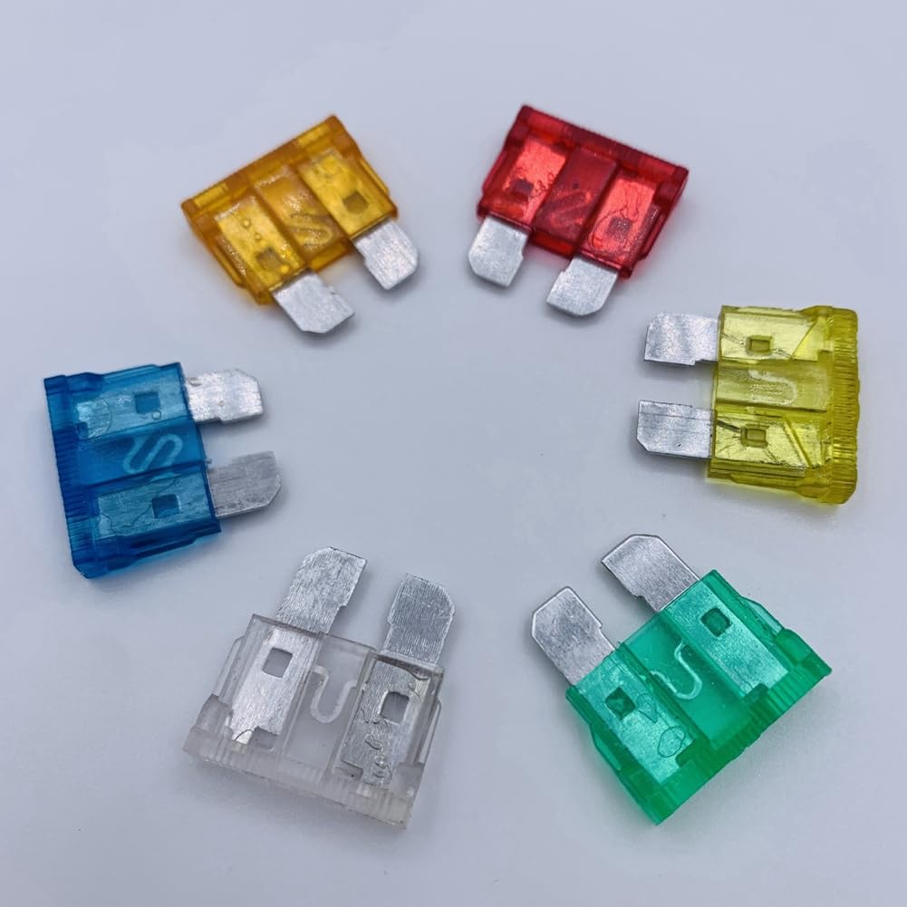 Kit 6 Fusibili Auto Multicolore Jokormo - Amperaggi Da 20A A 60A, Universali Per Auto, Camper, Barca, Con Custodie In Plastica Resistente - 2