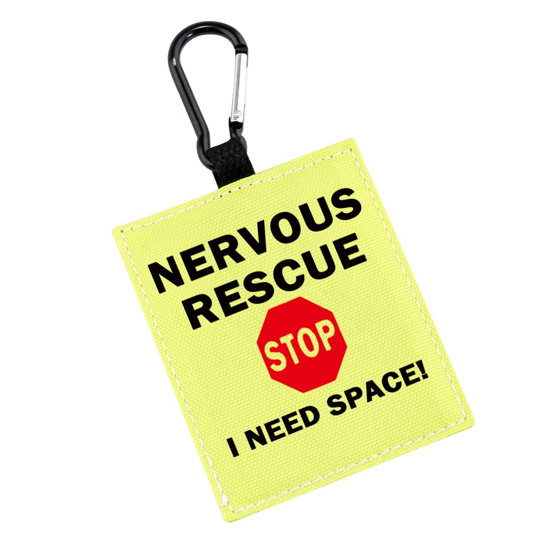 PWHAOO Nervous Dog Alert Hanging Patch Puppy Alert Hanging Patches Nervous Rescue Stop I Need Space Hanging Dog Alert Patches (Nervous Rescue Alert)