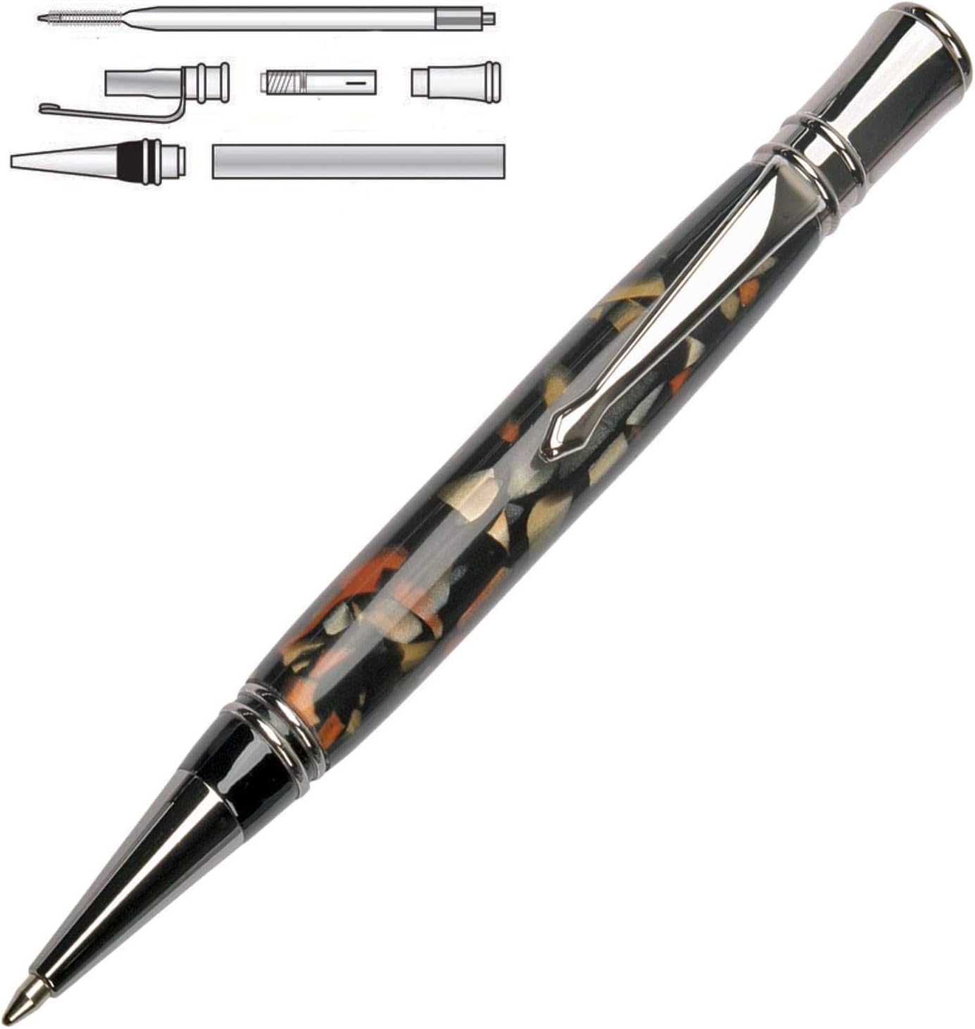 Penn State Industries PKEXECFREE Executive Pen Kit Starter Package Woodturning Project, Multi