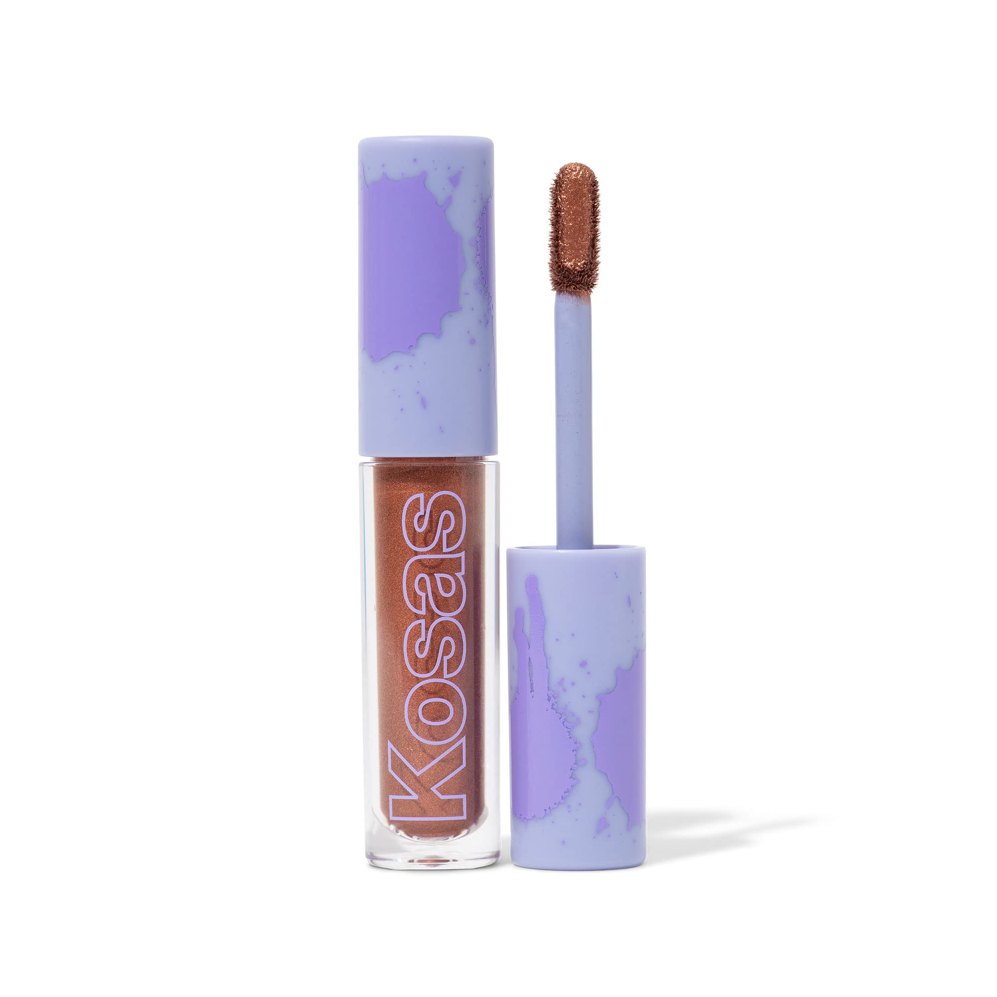 Kosas10-Second Eye Gel Watercolor Eyeshadow: Moisturizing and Brightening Shimmer Eyeshadow - Fiery